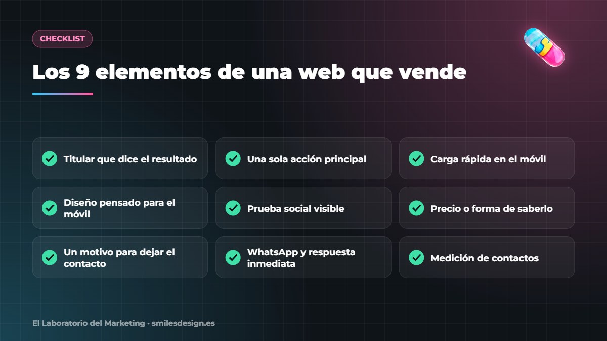 Los 9 elementos de una web que convierte visitas en clientes