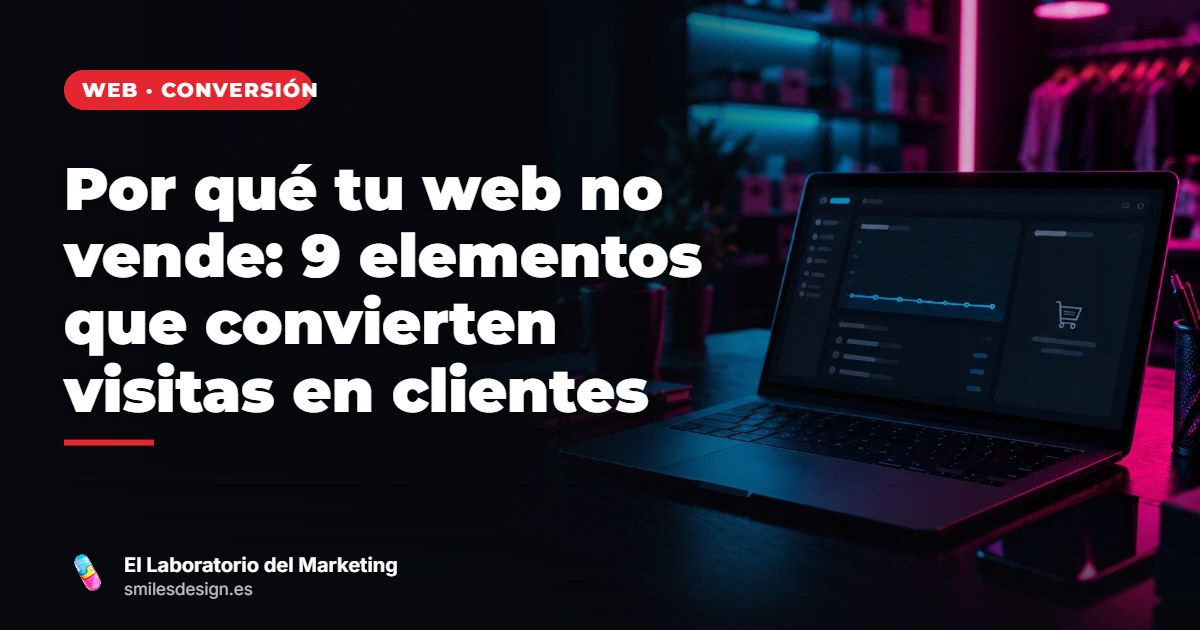 Por qué tu web no vende: 9 elementos que convierten visitas en clientes